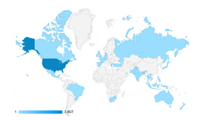 Geographic location on Google Analytics