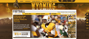 University of Wyoming Football Website