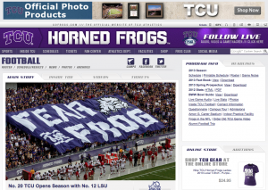 TCU Football Website 