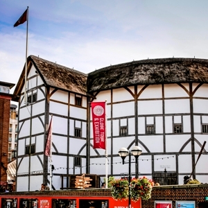London, England, UK - September 6, 2012: Shakespeare's Globe is a reconstruction of the Globe Theatre, an Elizabethan playhouse in the London Borough of Southwark, on the south bank of the River Thames