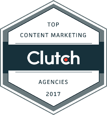 clutch top content marketing agencies 2017 badge