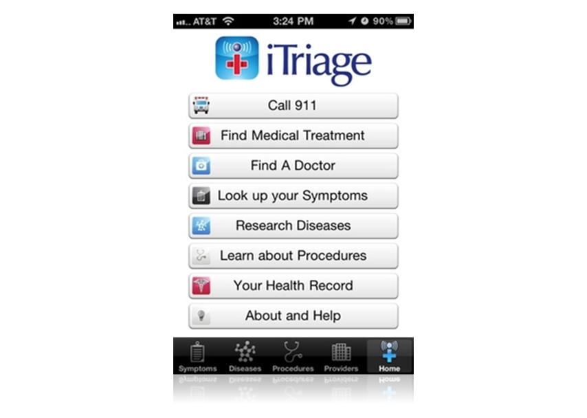 iTriage App screenshot