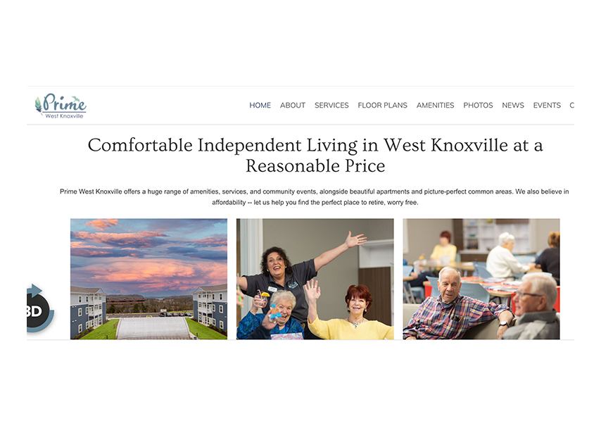 Prime West Knoxville website hero